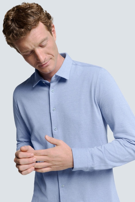 NO-EXCESS shirt jersey pique stretch